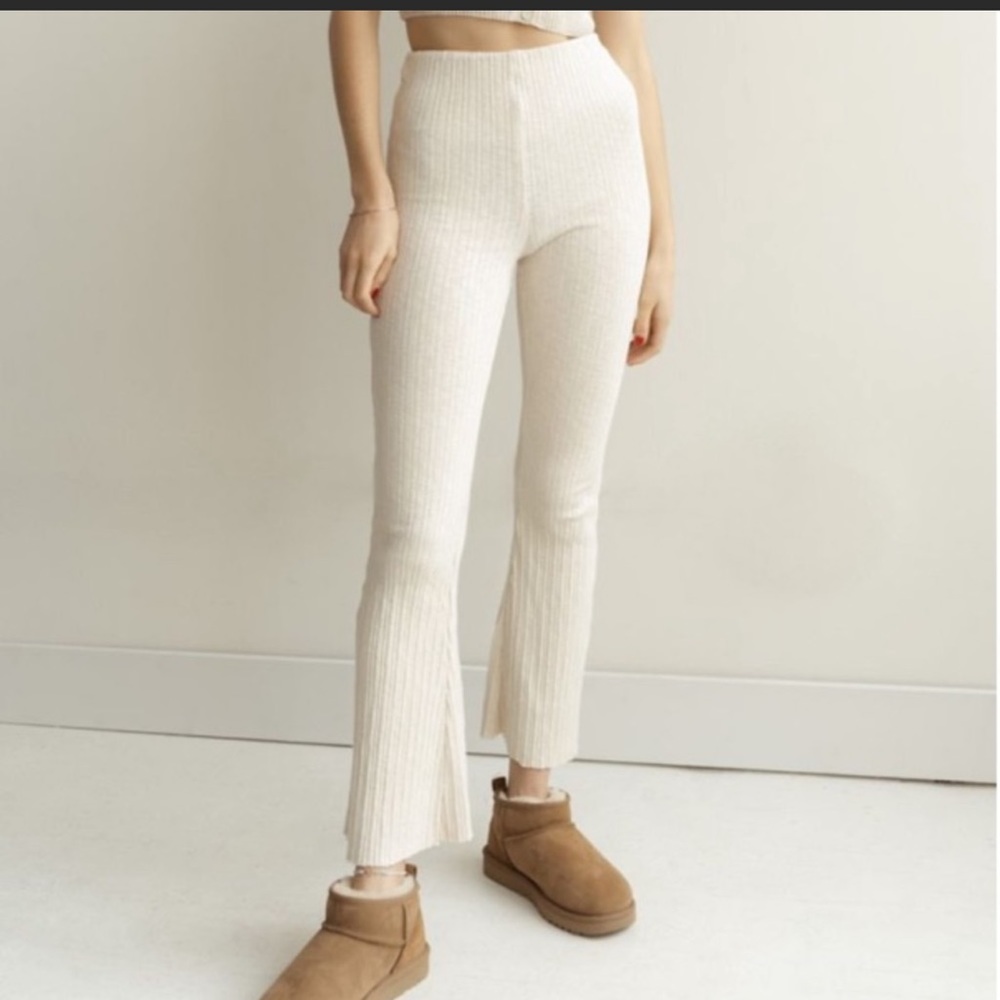 Urban Outfitter Rosie Ribbed Flare Pant